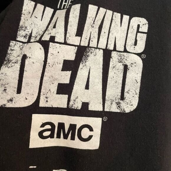 AMC The Walking Dead Daryl Dixon Vintage Side Zip Up Hooded Sweatshirt L - Picture 10 of 12